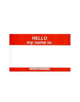 4ever stickers HELLO MY NAME x25